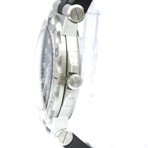 Montre Bvlgari - Montre Diagono automatique en acier inoxydable et caoutchouc 58 Facettes lzbbntiics