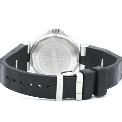 Montre Bvlgari - Montre Diagono automatique en acier inoxydable et caoutchouc 58 Facettes lzbbntiics
