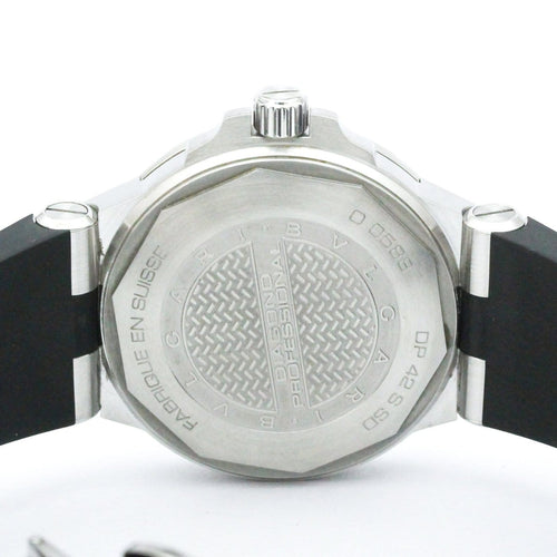 Montre Bvlgari - Montre Diagono automatique en acier inoxydable et caoutchouc 58 Facettes lzbbntiics