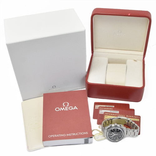 Montre Omega - Montre Speedmaster Date chronographe automatique en acier inoxydable 58 Facettes z81c3ej3sx