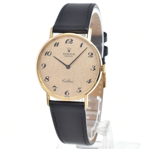 Montre Rolex Cellini - Montre quartz en or jaune, bracelet en alligator 58 Facettes m2xsy0oksw