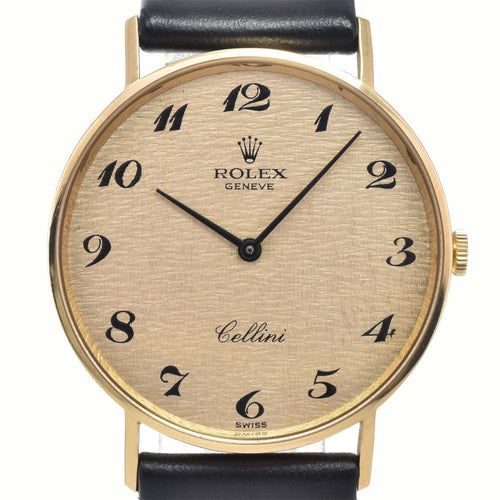 Montre Rolex Cellini - Montre quartz en or jaune, bracelet en alligator 58 Facettes m2xsy0oksw