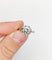 Bague 51.5 Bague solitaire Art déco en or blanc 18k et platine, diamant 1,20 ct (vers 1940) 58 Facettes A08018