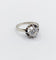 Bague 51.5 Bague solitaire Art déco en or blanc 18k et platine, diamant 1,20 ct (vers 1940) 58 Facettes A08018