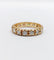 Bague 53 Alliance américaine en or 18k avec diamants, vers 1950 58 Facettes A08019