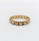 Bague 53 Alliance américaine en or 18k avec diamants, vers 1950 58 Facettes A08019