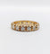 Bague 53 Alliance américaine en or 18k avec diamants, vers 1950 58 Facettes A08019