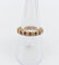 Bague 53 Alliance américaine en or 18k avec diamants, vers 1950 58 Facettes A08019