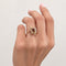 Bague 55 Bague en or jaune 18 carats, rubis cabochon et diamants 58 Facettes 35964