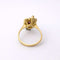 Bague 55 Bague en or jaune 18 carats, rubis cabochon et diamants 58 Facettes 35964