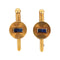 Cartier - Boutons de col en or jaune 18 carats avec saphirs 58 Facettes B2434