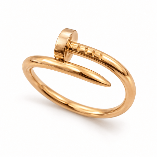 Bague 50 Cartier - Bague jonc Juste un Clou en or rose 18 carats 58 Facettes B26387
