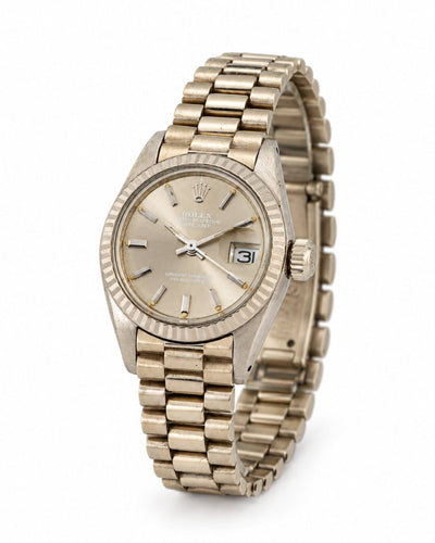 Montre Rolex - Montre Lady-Datejust en or blanc 18 carats 58 Facettes B26155