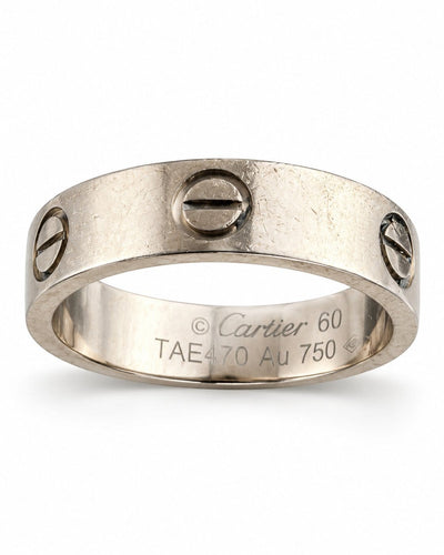 Bague 60 Cartier - Bague alliance Love en or blanc 18 carats 58 Facettes B26398