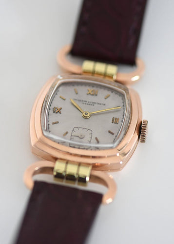 Montre Vacheron & Constantin - Montre Étrier pour dame en or rose 14 carats, années 1940 58 Facettes VC-700