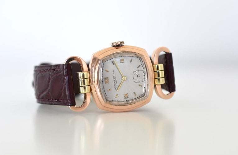 Montre Vacheron & Constantin - Montre Étrier pour dame en or rose 14 carats, années 1940 58 Facettes VC-700