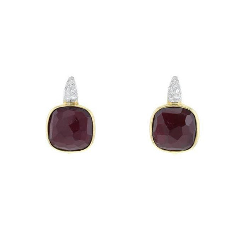 Boucles d'oreilles Pomellato - Boucles d’oreilles Sheherazade avec grenats et diamants 58 Facettes 535Z26_M
