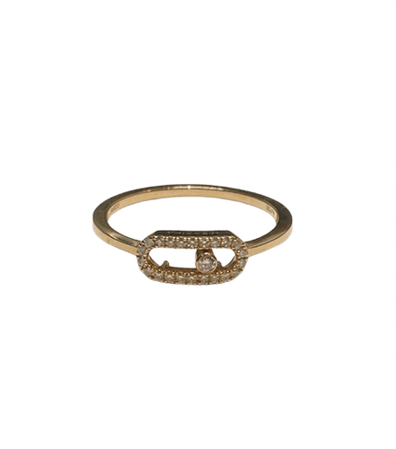 Bague 53 Messika - Bague Move Uno en or rose 18k avec diamants, taille 53 58 Facettes BO/260371