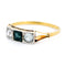 Bague 53 Bague Art déco en or jaune et blanc 14k, saphirs et diamants 58 Facettes D351F4A3CF4043F2B2AAD0EB0A6A2763