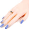 Bague 53 Bague Art déco en or jaune et blanc 14k, saphirs et diamants 58 Facettes D351F4A3CF4043F2B2AAD0EB0A6A2763