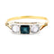Bague 53 Bague Art déco en or jaune et blanc 14k, saphirs et diamants 58 Facettes D351F4A3CF4043F2B2AAD0EB0A6A2763