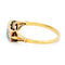 Bague 53 Bague Art déco en or jaune et blanc 14k, saphirs et diamants 58 Facettes D351F4A3CF4043F2B2AAD0EB0A6A2763