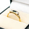 Bague 53 Bague Art déco en or jaune et blanc 14k, saphirs et diamants 58 Facettes D351F4A3CF4043F2B2AAD0EB0A6A2763