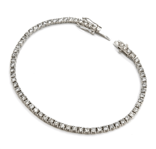 Bracelet Bracelet rivière en or blanc 18k avec 64 diamants naturels 58 Facettes BOV/260071