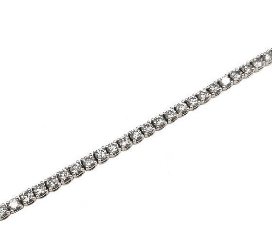 Bracelet Bracelet rivière en or blanc 18k avec 64 diamants naturels 58 Facettes BOV/260071