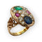 Bague 53 Bague ancienne en or jaune 750, diamants, saphir, rubis et émeraude 58 Facettes 149070238