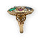 Bague 53 Bague ancienne en or jaune 750, diamants, saphir, rubis et émeraude 58 Facettes 149070238