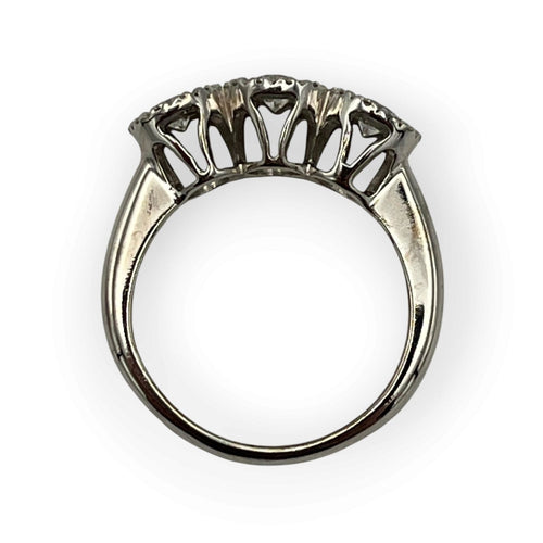 Bague 53 Bague en or blanc 750 sertie de diamants 58 Facettes 149070665