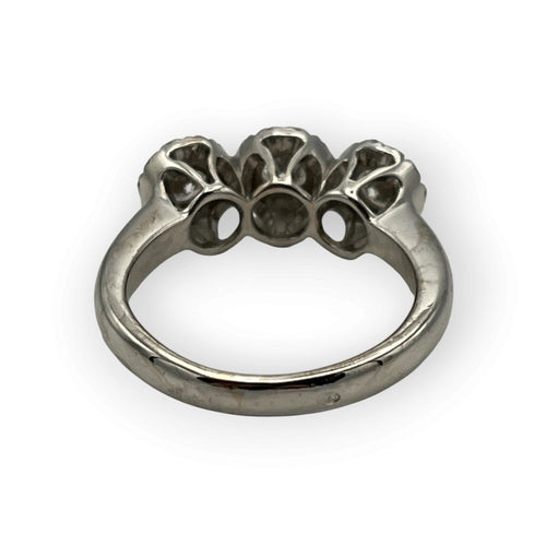 Bague 53 Bague en or blanc 750 sertie de diamants 58 Facettes 149070665