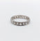 Bague 55.5 Alliance américaine Art déco en platine, 2 carats de diamants taille ancienne 58 Facettes A08020