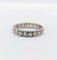 Bague 55.5 Alliance américaine Art déco en platine, 2 carats de diamants taille ancienne 58 Facettes A08020
