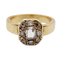 Bague 56 Bague chevalière ancienne en or 18k et diamants taille table, vers 1890 58 Facettes A08021