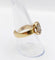 Bague 56 Bague chevalière ancienne en or 18k et diamants taille table, vers 1890 58 Facettes A08021