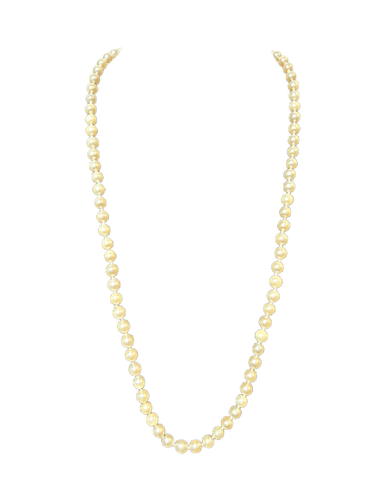 Collier Collier choker - 84 perles de culture, fermoir en or 18k, 58 cm 58 Facettes 964