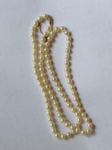 Collier Collier choker - 84 perles de culture, fermoir en or 18k, 58 cm 58 Facettes 964