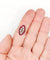 Bague 56 Bague marquise Art déco en or 18k, diamants taille ancienne et rubis calibrés 58 Facettes A08023
