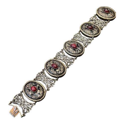 Bracelet Jules Wiese - Bracelet en or 750/1000 et argent 800/1000, vers 1860 58 Facettes LP271