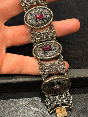 Bracelet Jules Wiese - Bracelet en or 750/1000 et argent 800/1000, vers 1860 58 Facettes LP271