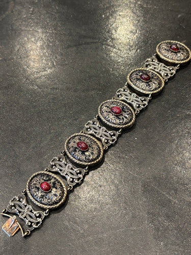 Bracelet Jules Wiese - Bracelet en or 750/1000 et argent 800/1000, vers 1860 58 Facettes LP271