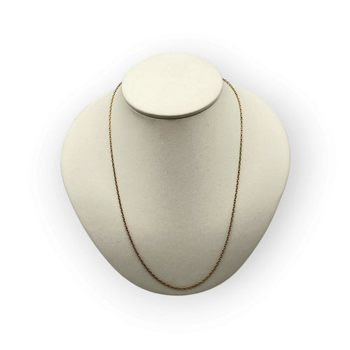 Collier Chaîne en or jaune 750, maille forçat, 49 cm 58 Facettes 149072241