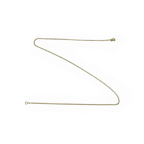 Collier Chaîne en or jaune 750, maille forçat, 49 cm 58 Facettes 149072241