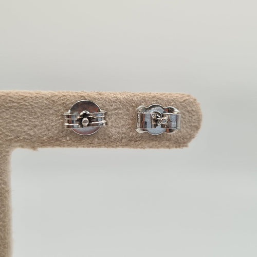 Boucles d'oreilles Boucles d’oreilles cœur en or blanc 18k avec diamants naturels 58 Facettes #1028