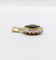 Pendentif Pendentif Art déco en or 18k et platine, saphir naturel de 4,20 ct et diamants 58 Facettes A08024