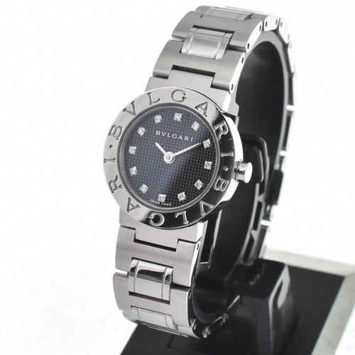 Montre Bvlgari Bvlgari - Montre quartz en acier avec index diamants 58 Facettes fy9n6jerbi