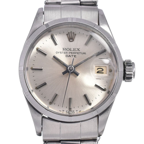 Montre Rolex - Montre Oyster Perpetual Date automatique en acier inoxydable et or blanc 58 Facettes iuem1n8lib