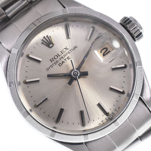 Montre Rolex - Montre Oyster Perpetual Date automatique en acier inoxydable et or blanc 58 Facettes iuem1n8lib